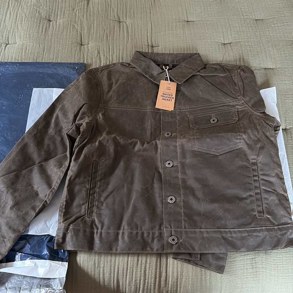 Flint & Tinder Waxed Trucker Jacket